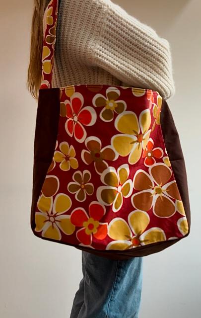 Red Floral Bag