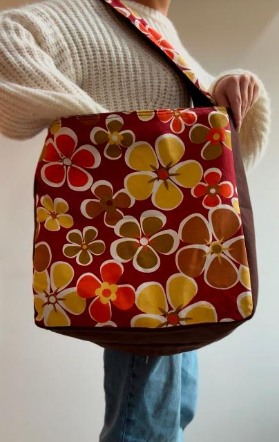 Red Floral Bag